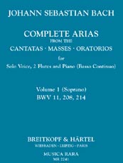 Complete Arias from the Cantatas, Masses, Oratorios, Vol. 1 Vocal Solo & Collections sheet music cover